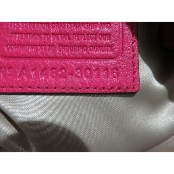 COACH 2014 Madison White Ostrich Embossed Leather  Crossbody Satchel - Picture 7 of 15